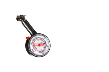 Pressure Gauge Tool isolated Over Pure White Background.