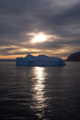 sunrise Brown Bluff area, Antarctic Peninsula.