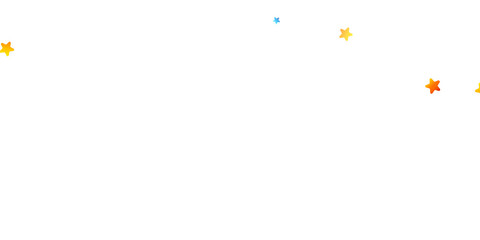 Rainbow Festive Confetti. Carnival Star Falling.