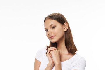 little girl thinking