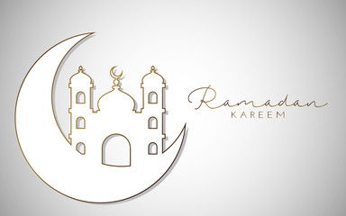 Ramadan Kareem islamic design modern background