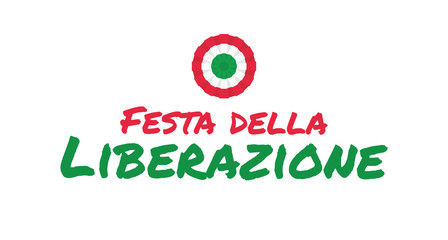 Italian national day, liberation fest. Italy independence commemoration. Vector design elements.