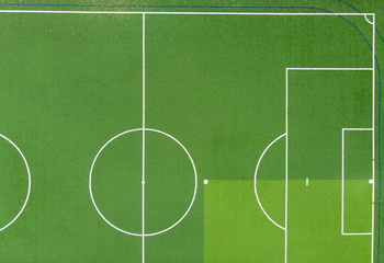 Soccer field.Football, sports background.Top view, with space for design.