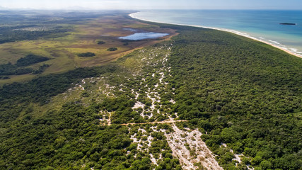 Paulo Cesar Vinha State Park photographed in Guarapari, in Espirito Santo. Southeast of Brazil. Atlantic Forest Biome. Picture made in 2018.
