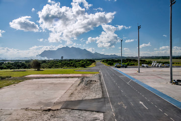 Fototapeta premium Vitoria Airport photographed in Vitoria, capital of Espirito Santo. Southeast of Brazil. Picture made in 2018.