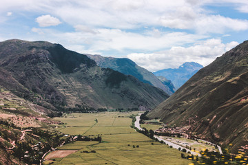 natural landscape in the sacred valley of cusco
