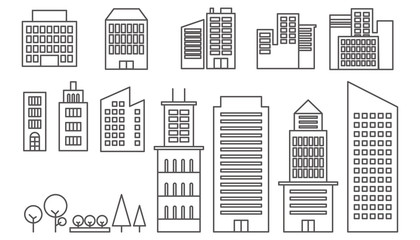 Vector illustration for brochure, ads, and web, line icons