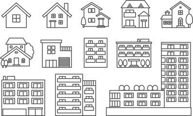 Vector illustration for brochure, ads, and web, line icons