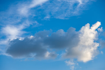 Blue sky with cloud.