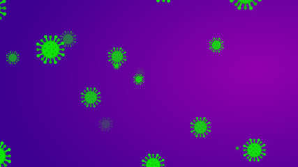 Coronavirus pattern banner background. Abstract healthcare Illustrations concept COVID-19.