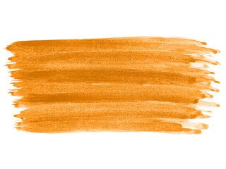 Orange abstract watercolor background. Orange watercolor scribble texture. Abstract watercolor on white background. It is a hand drawn.