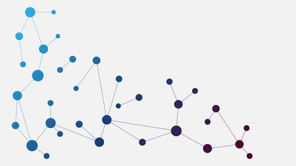 Abstract geometric connect lines and dots.Simple technology graphic background.Illustration Vector design Network and Connection concept.