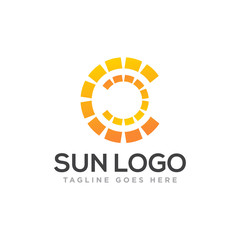 Sun Logo Icon Design Vector