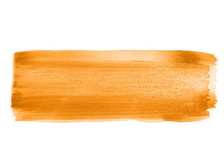 Orange abstract watercolor background. Orange watercolor scribble texture. Abstract watercolor on white background. It is a hand drawn.