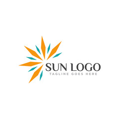 Sun Logo Icon Design Vector