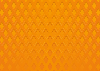 Orange waffle background. Wafer Pattern. Sweet and delicious food. Vector Illustration