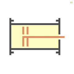 Air duct pipe and cleaning work icon, 64x64 perfect pixel and editable stroke.