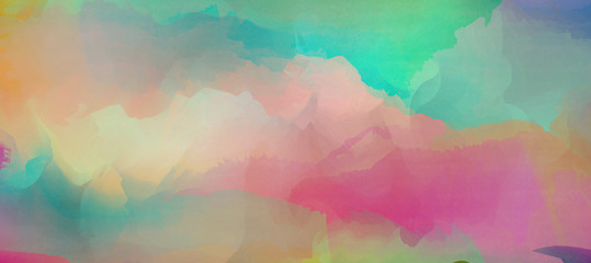 Abstract colorful watercolor for background.