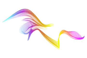 EPS 10 vector. Futuristic colorful background. Backdrop with lines and waves.