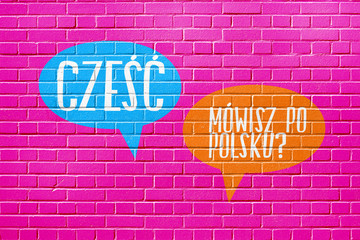 Eine Wand Frage Hallo Sprechen Sie polnisch 