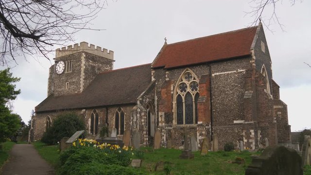 Stone Church, St Mary the Virgin, Dartford, Kent, England, UK.