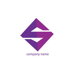 Fototapeta premium letter s unique logo. vector design
