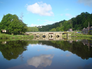Fototapeta premium l'Aulne à Châteauneuf de Faou
