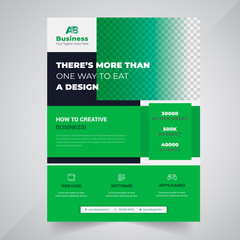 Business flyer design layout template in A4 size. Corporate Concept Design.