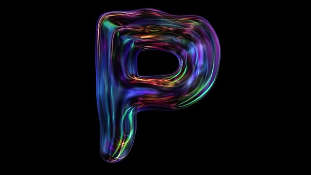 P-U Dynamic letters 3D word art