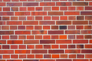 Background from a clean red brick wall
