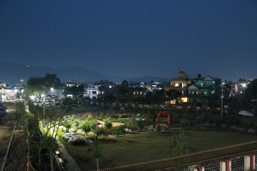 Fototapeta na wymiar Night View of Park