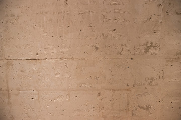 Concrete wall with small holes