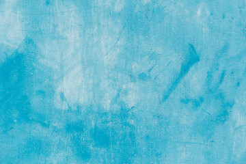 Fototapeta na wymiar Brushed blue concrete wall