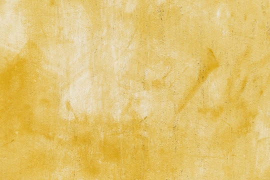 Brushed Yellow Concrete Wall