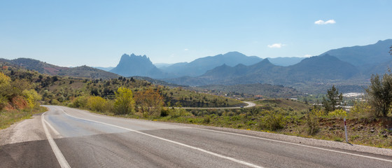 road in mountains