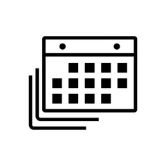 Calendar line icon