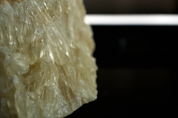close up of a quartz crystal
