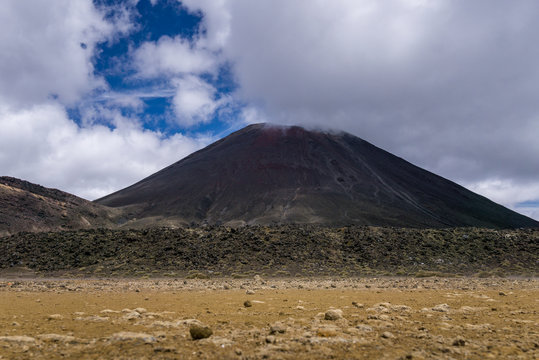 Mount Ngauruhoe an active volcano located in New Zealand’s North Island