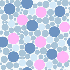 The pattern of circles.Pink and blue Beautiful stylish elegant modern interior. Fabric, Textile,wallpaper Seamless Material. Coating. Template. Vector background