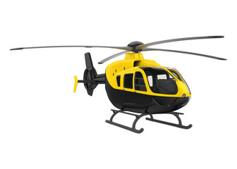 Fototapeta premium Helicopter Isolated