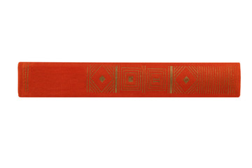 The book is green color on a white isolated background.