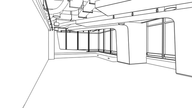 Meeting Area in Project - loopable 3d visualization
