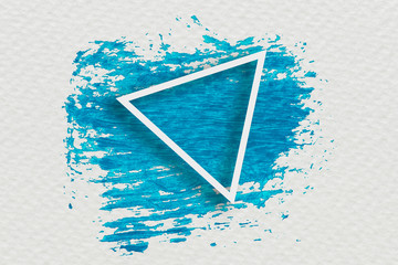 Paint brush stroke badge