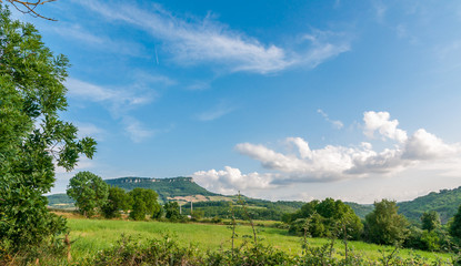 Paysage de l'Aveyron proche de Millau