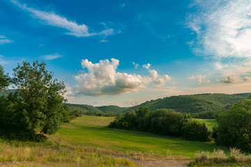 Paysage de l'Aveyron proche de Millau