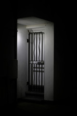 Doorway at night