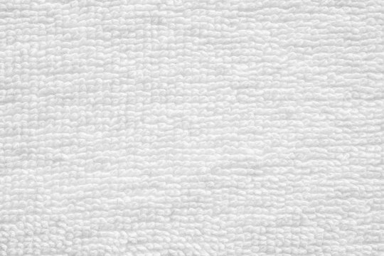 Closeup white cotton towel texture abstract background