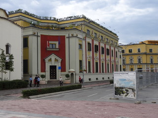 Fototapeta na wymiar Tirana is the capital of the Albanian Republic, an unusual city