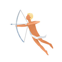 Beautiful Sagittarius horoscope zodiac sign. Stock illustration.