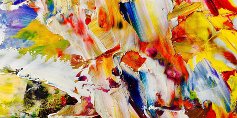 Colorful abstract background wallpaper. Modern motif visual art.  Mixtures of oil paint. Trendy...